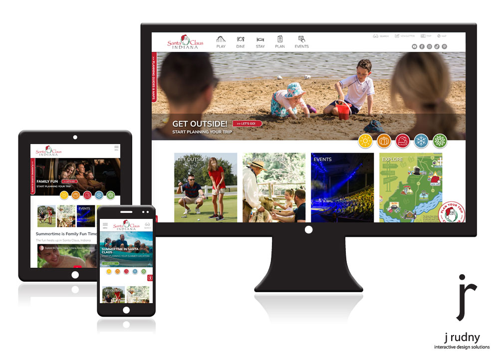 Spencer County Visitors Bureau - Responsive Website Redesign Project